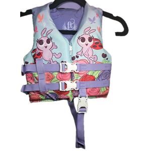 Full Throttle Water Buddies Life Vest - Child 30-50lbs - Ladybug